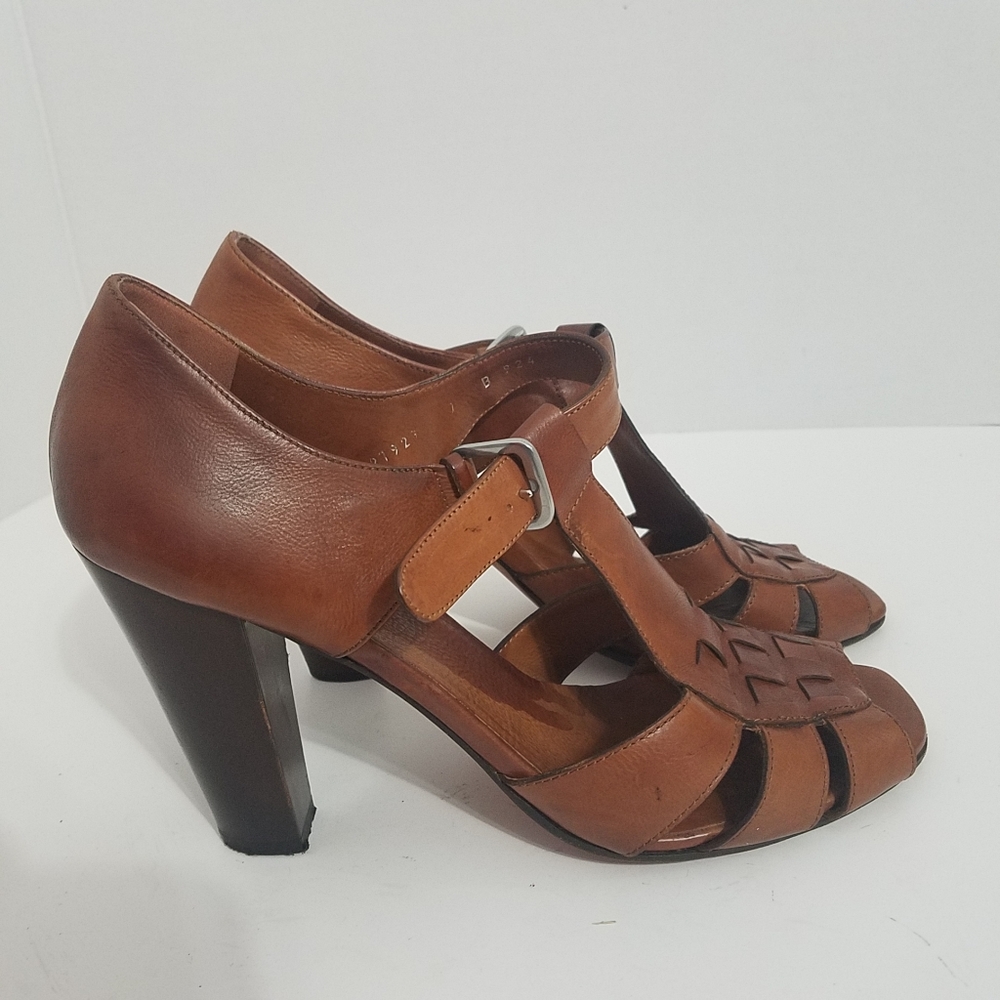 Cole haan leather heel sandal 9B
